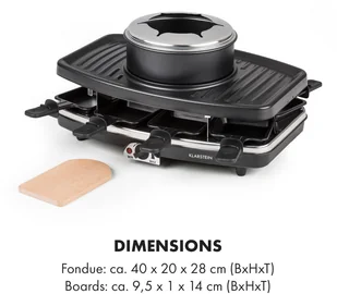 Klarstein GQ6-Entrecote-Wooden - Raclette - miniaturka - grafika 9