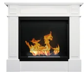 Biokominki - Biokominek portalowy Koloseum Werona z szybą biały mat - miniaturka - grafika 1