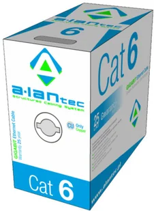 A-LAN Kabel UTP drut 4x2 kat 6 wew 305m PVC KIU6PVC305 - Kable miedziane - miniaturka - grafika 5