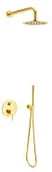 Stelaże i zestawy podtynkowe do WC - EXCELLENT AREX.SET.1245GL PI Zestaw Prysznic-Wanna P/T Złoty - miniaturka - grafika 1