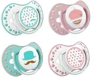 Canpol babies LOVI Sm. usp. silikonowy dynamiczny 3-6 m-cy (2 szt) Retro baby - 5903407228044 - Grzechotki dla dzieci - miniaturka - grafika 3