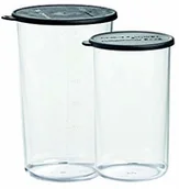 Akcesoria i części AGD - bamix Bamix 450.050 zlewka z pokrywką 400 i 600 ml, tworzywo sztuczne 450.050 - miniaturka - grafika 1