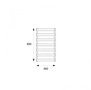 Excellent Meteor 85 85x50 GREX.ME85.SET.WH - Grzejniki łazienkowe - miniaturka - grafika 4