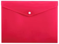 Artykuły biurowe - Penmate Koperta na zatrzask A4 PP-113 różowa - miniaturka - grafika 1