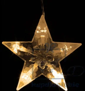 VOLTRONIC Świąteczny łańcuszek - gwiazdki - 61 diod LED ciepły biały + - Oświetlenie świąteczne - miniaturka - grafika 3