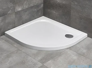 Radaway Delos E Brodzik półokrągły 100x80cm - Brodziki prysznicowe - miniaturka - grafika 3