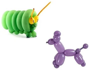 GMR Modeliny, rurki Animator - mix kolorów - pastelowe - 100 szt. Wysoka jakość. D4/80/A/100 - Balony i akcesoria - miniaturka - grafika 2