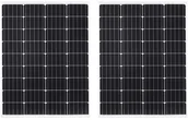 Panele fotowoltaiczne - VXL Panele słoneczne 2 szt. 100 W monokrystaliczne, aluminium/szkło 378280VLDF - miniaturka - grafika 1