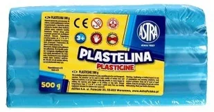 Astra Plastelina 500g jasnoniebieska - Masy plastyczne - miniaturka - grafika 2
