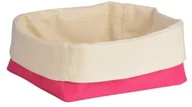 Chlebaki - Premier Housewares Premier housewares 1901098 koszyk na chleb z poliestru i bawełny, kremowy/różowy 1901098 - miniaturka - grafika 1