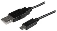 Kable USB - StarTech com com Mobile Charge Sync USB to Slim Micro USB Cable for Smartphones and Tablets USBAUB50CMBK - miniaturka - grafika 1