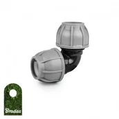 Akcesoria hydrauliczne - BRADAS Kolanko do rur PE 40mm 90° PN10 Bradas 7285 DSRA10K4040 - miniaturka - grafika 1