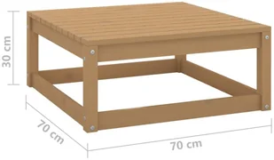vidaXL 2-cz. zestaw wypoczynkowy do ogrodu, miodowy brąz, sosnowy - Komplety wypoczynkowe - miniaturka - grafika 10