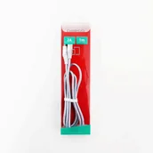 Kable USB - Omega COBRA FABRIC CABLE BRAIDED LIGHTNING TO USB 2A TAIWAN CHIP 1M SILVER [44265] OUFBB3LBOXS - miniaturka - grafika 1