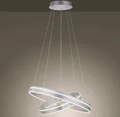 Systemy inteligentnych domów - Paul Neuhaus Inteligentna lampa wisząca stalowa 2-punktowa z pilotem - Ronith - miniaturka - grafika 1