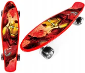 Deskorolki - Deskorolka Deska Fiszka Mocna 55cm Avengers Iron - miniaturka - grafika 1