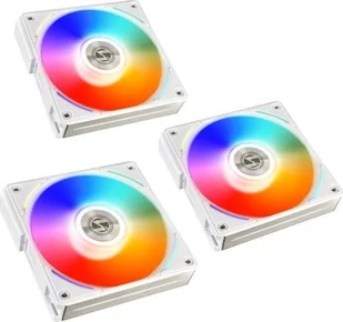 Lian Li 3 Pack - UNI FAN AL120 RGB PWM fan - 120mm white UF-AL120-3W - Akcesoria do komputerów stacjonarnych - miniaturka - grafika 2