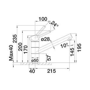 Blanco TIVO BiColor antracyt 517600 - Baterie kuchenne - miniaturka - grafika 3