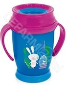 Kubki dla dzieci - Lovi Kubek 360° Mini 210ml 1/524 Follow the Rabbit GIRL 9m+ brelok 42167 - miniaturka - grafika 1