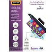 Folie do laminatora - Fellowes Folia do laminowania błyszcząca A4 80 mikronów / 100szt PREMIUM ImageLast - miniaturka - grafika 1