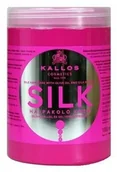 Maski do włosów - Kallos Silk Hair Mask With Olive Oil And Silk Protein jedwabna maska do włosów z proteinami oliwy z oliwek i jedwabiu 1000ml 48198-uniw - miniaturka - grafika 1
