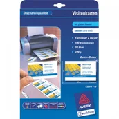 Papier do drukarek - Avery XPK106K Karton wizytówkowy ZF 85x54 matowy dwustr. biały 260g (10ark.) C32015-10 - miniaturka - grafika 1