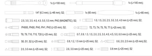 YATO ZESTAW DO NAPRAWY TELEFONÓW KOMÓRKOWYCH 61 SZT - Śrubokręty - miniaturka - grafika 7