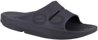 Klapki i japonki męskie - Oofos Klapki regeneracyjne OOahh Black Matte - miniaturka - grafika 1
