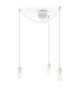 Lampy sufitowe - Vita Copenhagen Zawieszenie do lamp z podsufitką Cannoball Cluster 3 białe - miniaturka - grafika 1