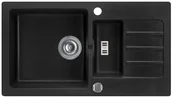 Zlewozmywaki - AXIS MALIBU 80 | Czarny - miniaturka - grafika 1