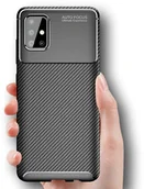 Etui i futerały do telefonów - Samsung ST Etui Fiber Carbon Galaxy A41 - 2 kolory - miniaturka - grafika 1