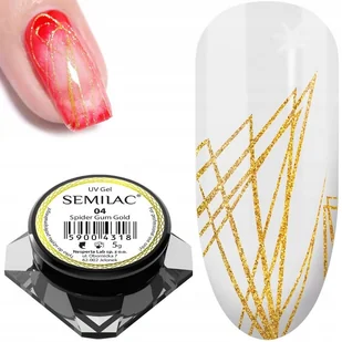 Semilac żel do zdobień SPIDER GUM złoto - 04 GOLD 59004318 - Żele do paznokci - miniaturka - grafika 7