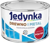 Farby do metalu - Jedynka Emalia alkidowa czerwony jasny 0 36 l - miniaturka - grafika 1