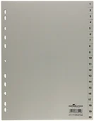 Przekładki do segregatorów - DURABLE Przekładki PP A4 1-20 szare 6522 - miniaturka - grafika 1