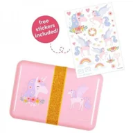 Lunch boxy - A Little Lovely Company A Little Lovely Company - A Little Lovely Company  -  Śniadaniówka Lunchbox Jednorożec z Naklejkami - miniaturka - grafika 1