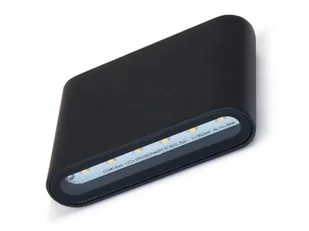 Brolux Lampa elewacyjna - kinkiet ogrodowy LED Flow 1x3W - Czarna - Biały neutralny (4500K) OO013063 - Lampy ogrodowe Brolux Lampa elewacyjna - kinkiet ogrodowy LED Flow 1x3W - Czarna - Biały neutralny (4500K) OO013063 - Lampy ogrodowe - miniaturka - grafika 1