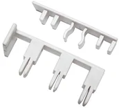 Karnisze - Gardinia końcówka z wycięcie do szyn 3-laeufige Biały - miniaturka - grafika 1