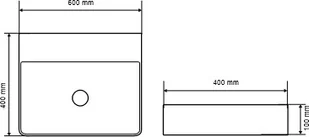 Excellent Excellent umywalka nablatowa RIMA 2.0 60cm CEEX.4901.600.WH - Umywalki - miniaturka - grafika 7