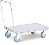 Inne urządzenia handlowo-usługowe - AJ Wózek platformowy ze stali nierdzewnej 22462 - miniaturka - grafika 1
