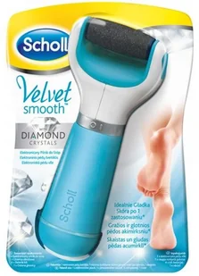 Scholl RECKITT BENCKISER (POLAND) S.A. 1. Velvet Smooth pilnik elektroniczny niebieski do stóp z kryształkami diamentów + torba na prezent GRATIS 9072706 - Pielęgnacja stóp - miniaturka - grafika 4