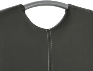 vidaXL Krzesła do jadalni, 6 szt., sztuczna skóra, 43x55x100 cm, szare - Krzesła - miniaturka - grafika 7