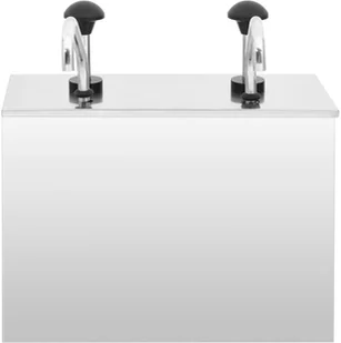 vidaXL Dozownik do sosów, stal nierdzewna, 2 x 3,5 L - Pozostałe akcesoria kuchenne - miniaturka - grafika 2