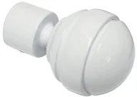 Karnisze - Gardinia 11277 główka/kula końcówka do karniszy, seria Chicago, średnica 20 MM, biały 11277 - miniaturka - grafika 1