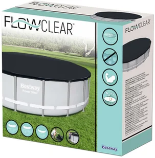 Bestway Pokrywa na basen Flowclear, 488 cm vidaXL - Akcesoria do basenów - miniaturka - grafika 7