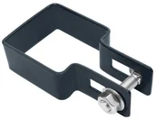 Akcesoria do ogrodzeń - Polargos Obejma do słupka  początkowa 50 x 50 mm ocynkowana antracyt - miniaturka - grafika 1