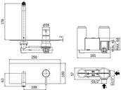 Baterie podtynkowe - Paffoni Light Bateria umywalkowa podtynkowa różowe złoto LIG105ROSE - miniaturka - grafika 1