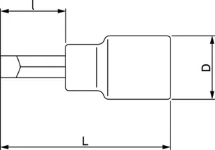 BAHCO nasadka ręczna 3/8" z końcówką do śrub prostych, 10 mm, [7409F-10] - Klucze i nasadki - miniaturka - grafika 2
