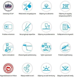 Deante ZQAA10D alabaster - Zlewozmywaki - miniaturka - grafika 4