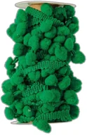 Pozostałe akcesoria świąteczne - Design Objectives Design Objectives, zestaw pomponów na sznurku, zielone - miniaturka - grafika 1