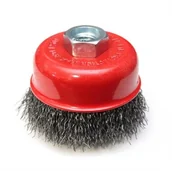 Akcesoria do elektronarzędzi - Dedra Szczotka druciana doczołowa stalowa 75mm gwint M14 F35-075 Dom001513 - miniaturka - grafika 1